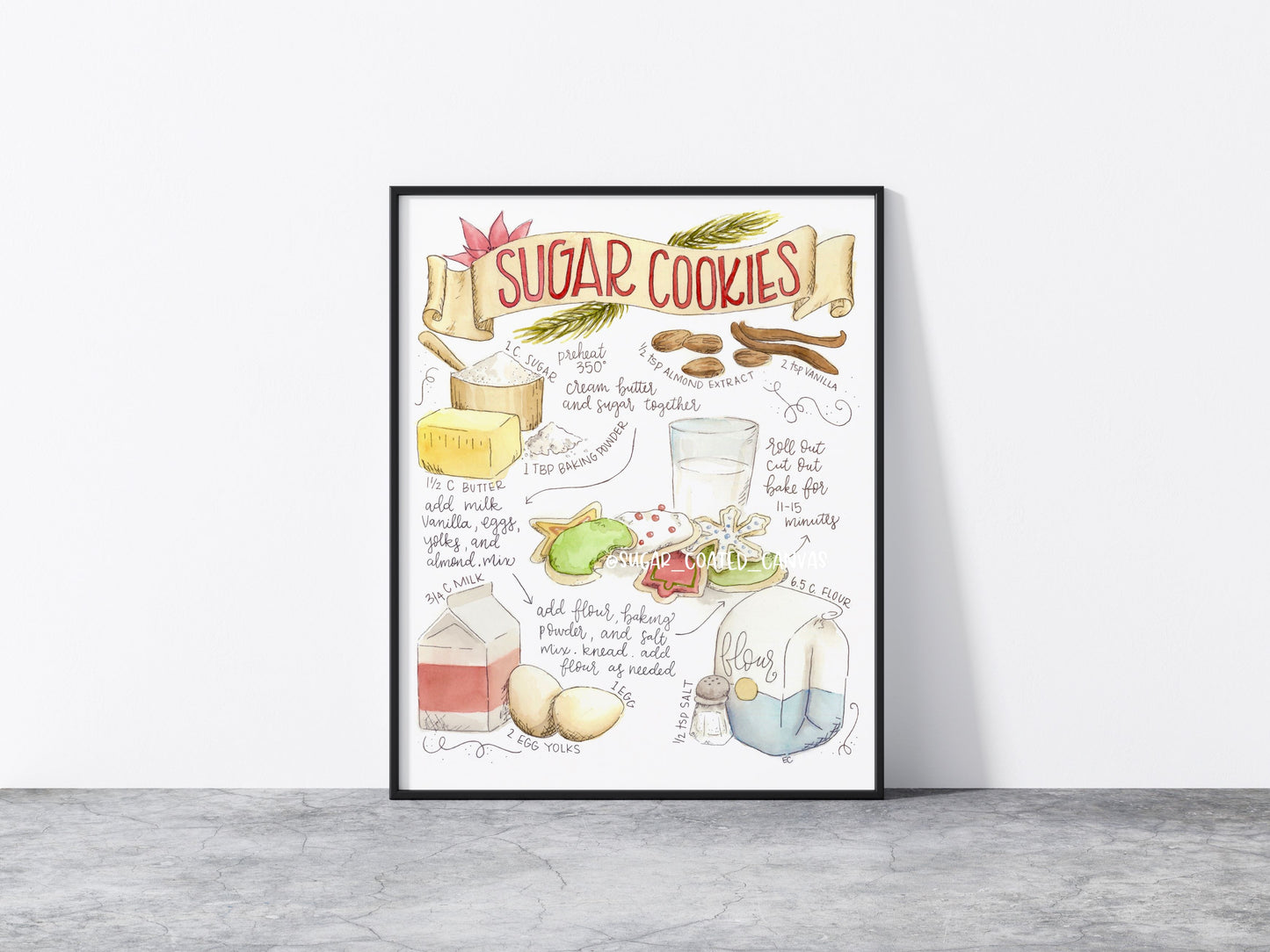 Christmas Sugar Cookies Illustrated Recipe