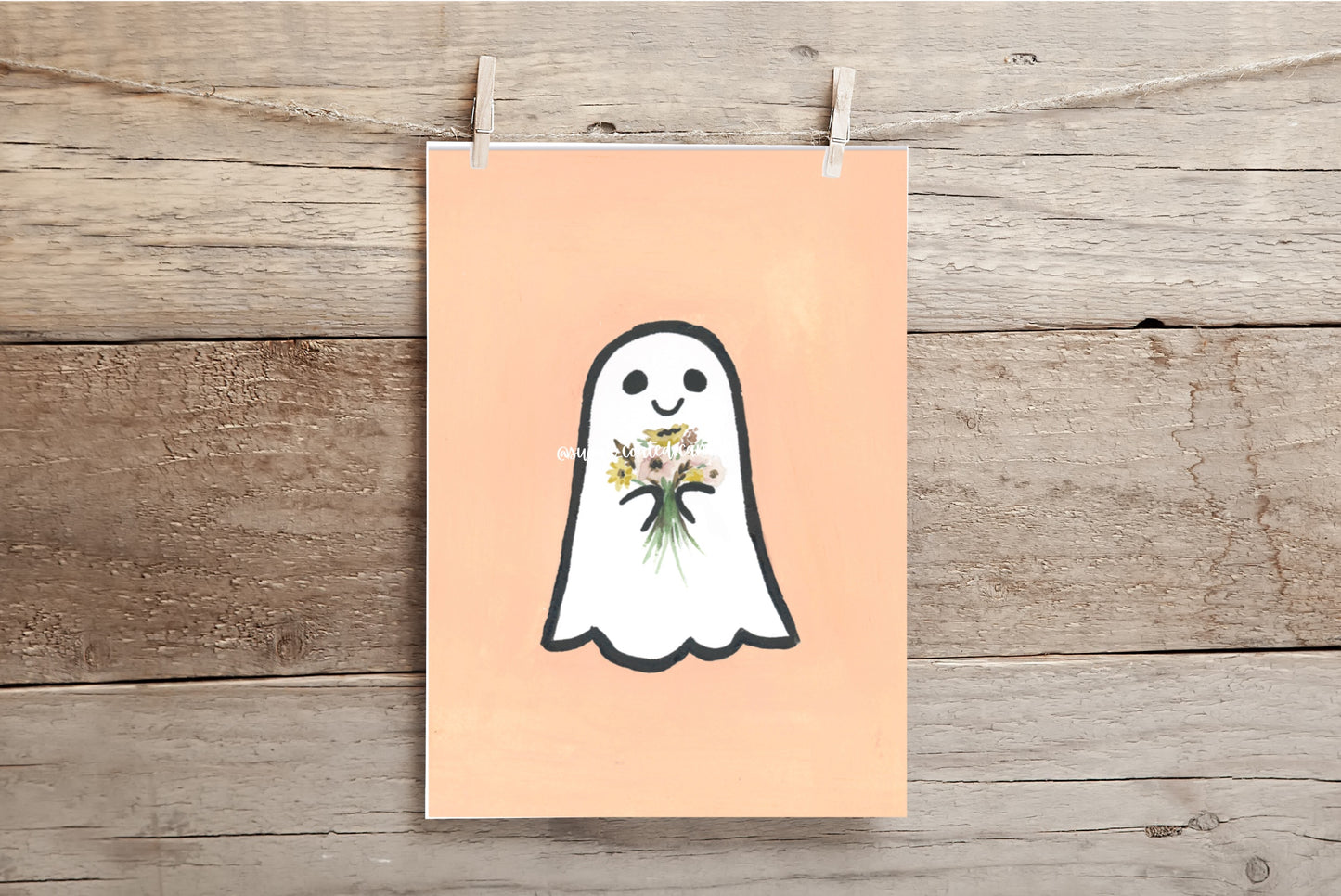 Ghost Watercolor Print