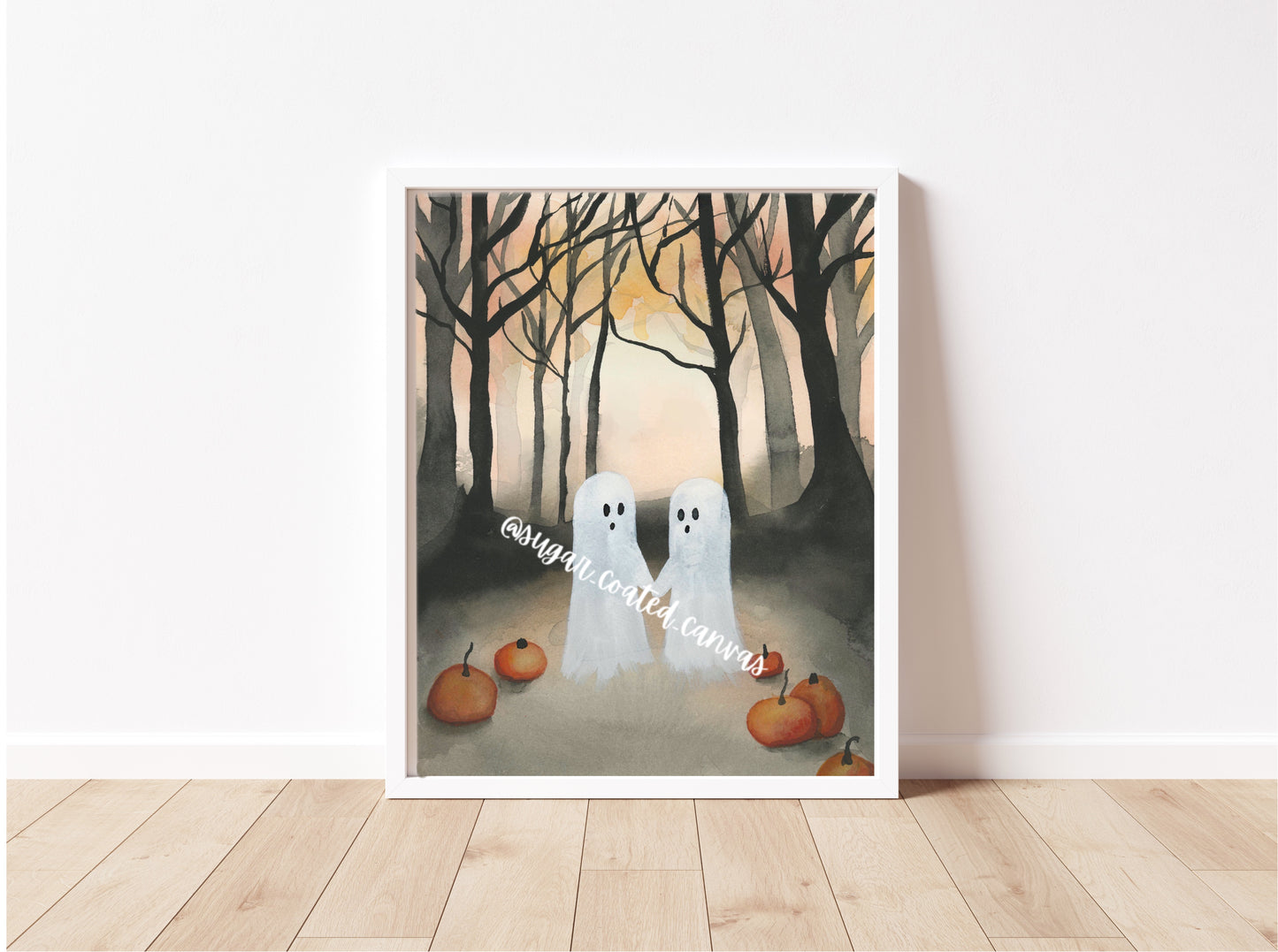 Ghost Watercolor Painting