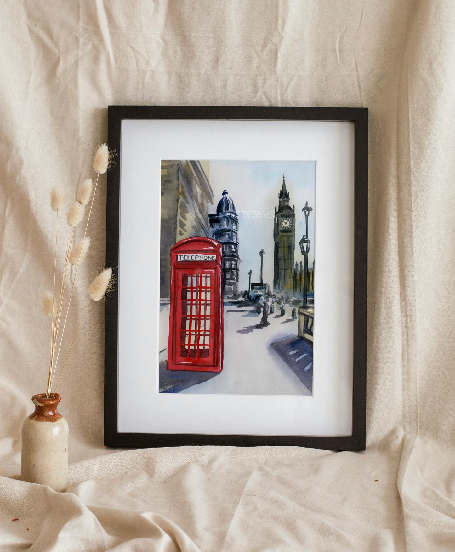London England Watercolor Print