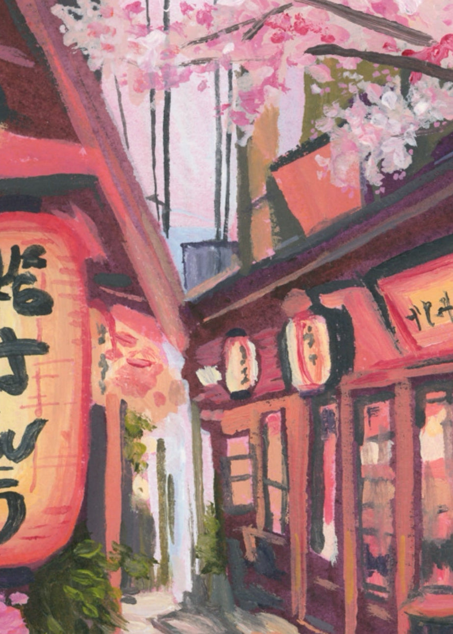 Tokyo Japan Oil Painting Print