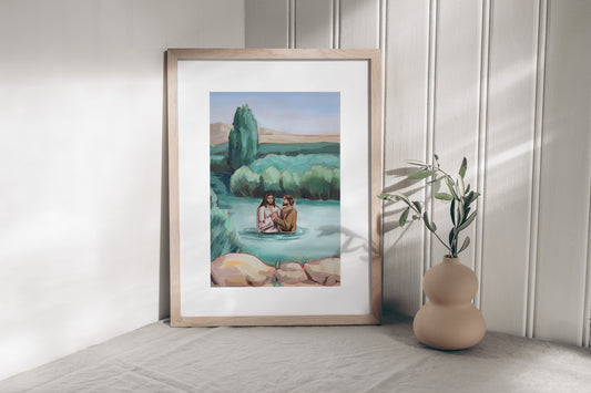 Baptism of Christ Oil Painting Print