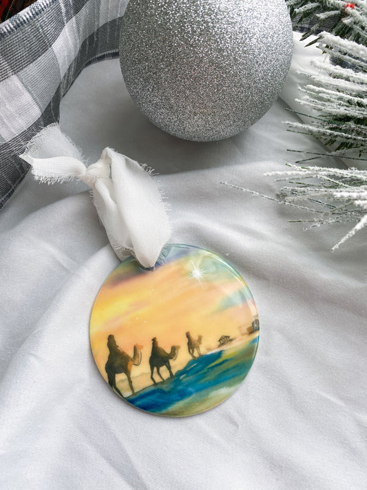 Wisemen Watercolor Christmas Ornament (Copy)