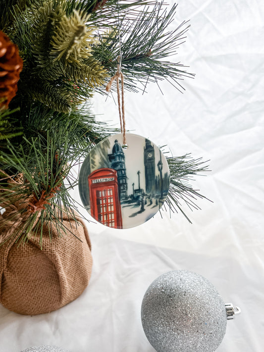 London England Christmas Ornament