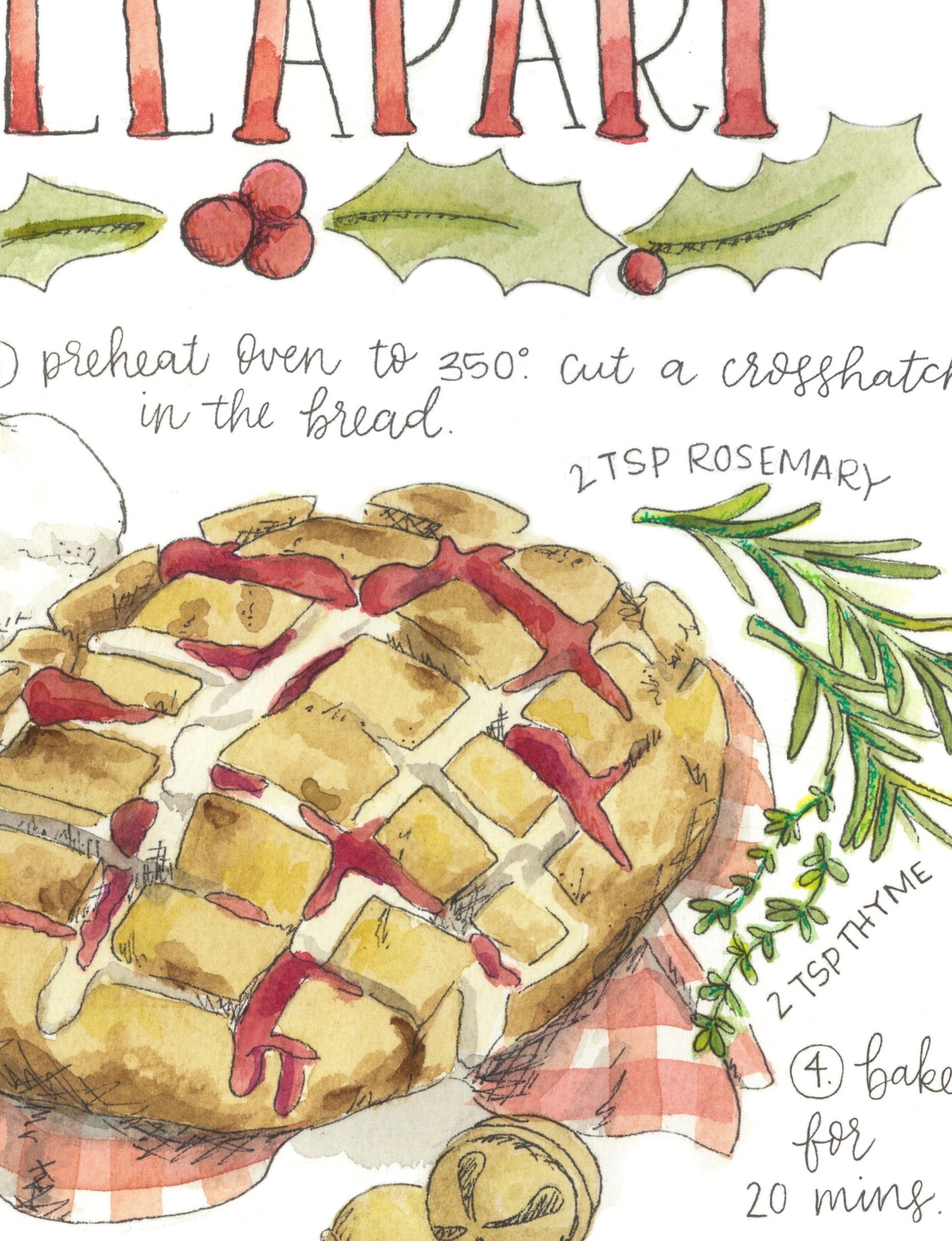 Custom Recipe Illustration.