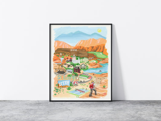 St. George Utah Art Print