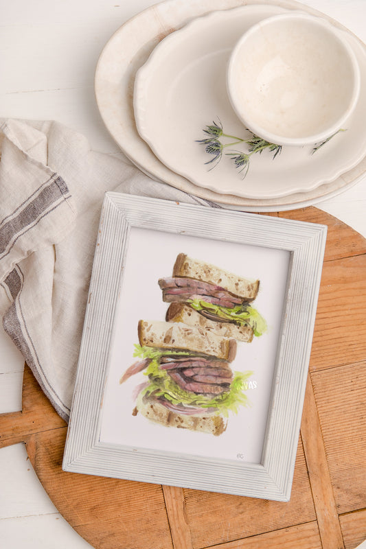 Sandwich Watercolor Print