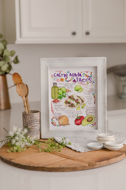 Illustrated Taco Recipe