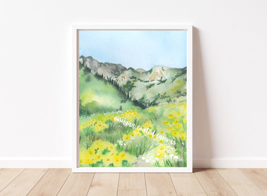 Albion Basin Watercolor Print