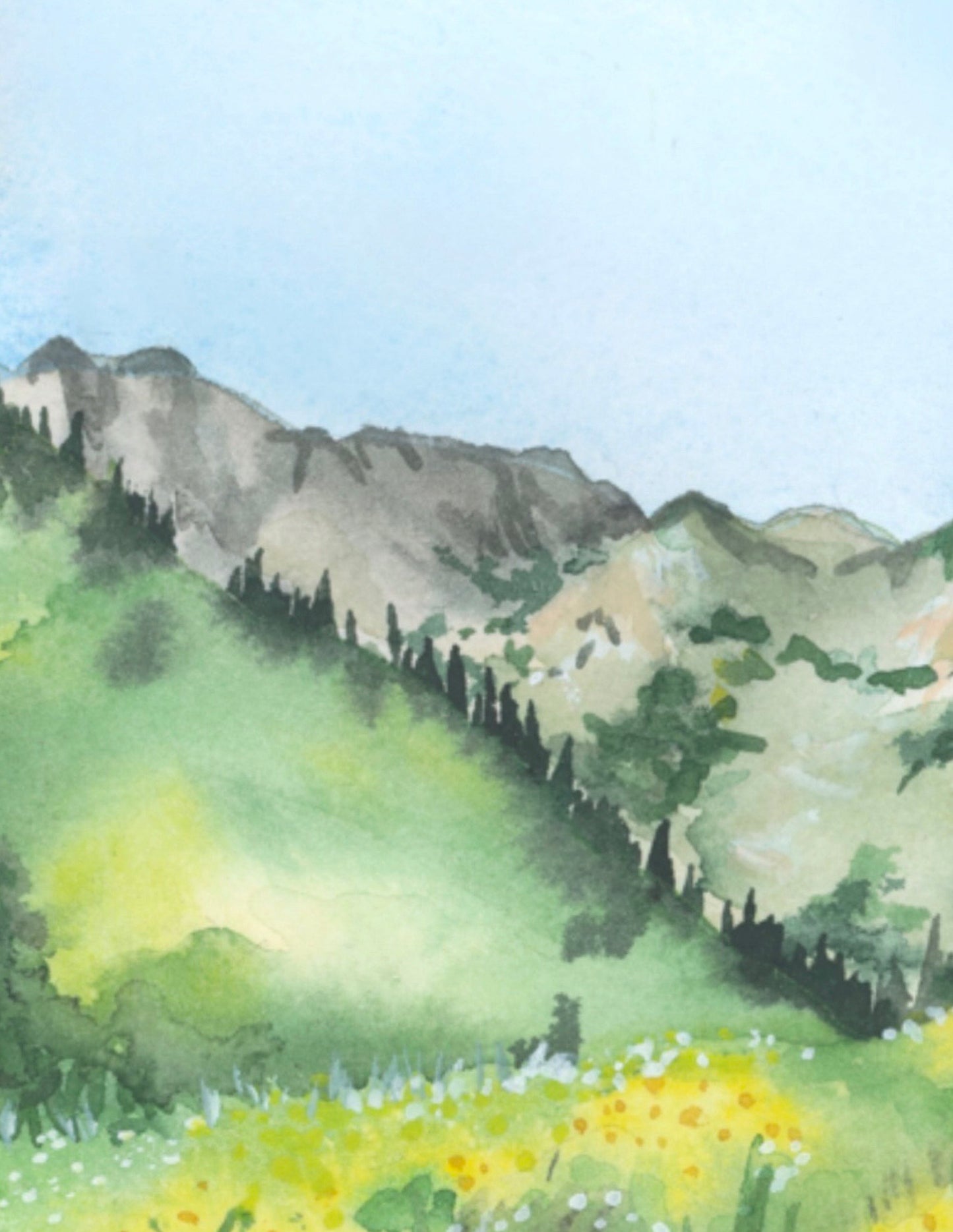 Albion Basin Watercolor Print
