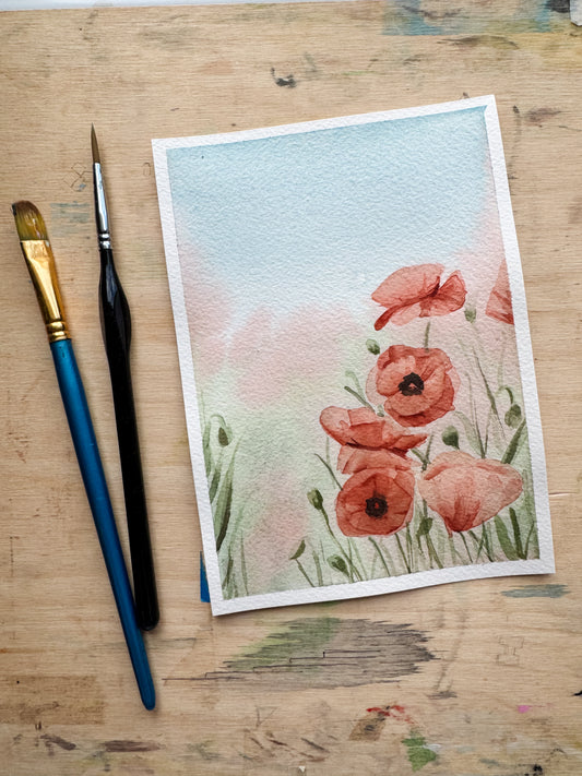 Poppies ORIGINAL painting