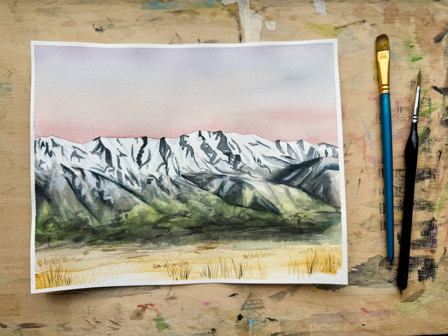 Mount Timp ORIGINAL Watercolor Painting