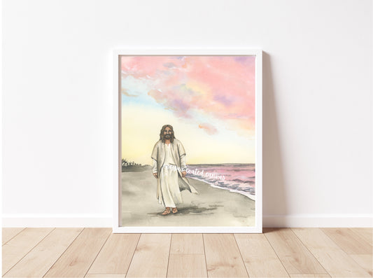 Walking with Christ Pink Beach