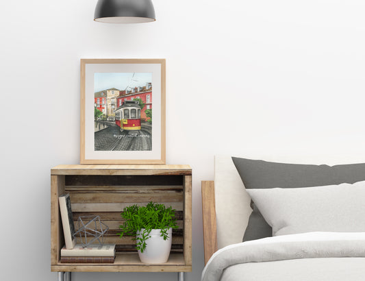Lisbon Watercolor Print