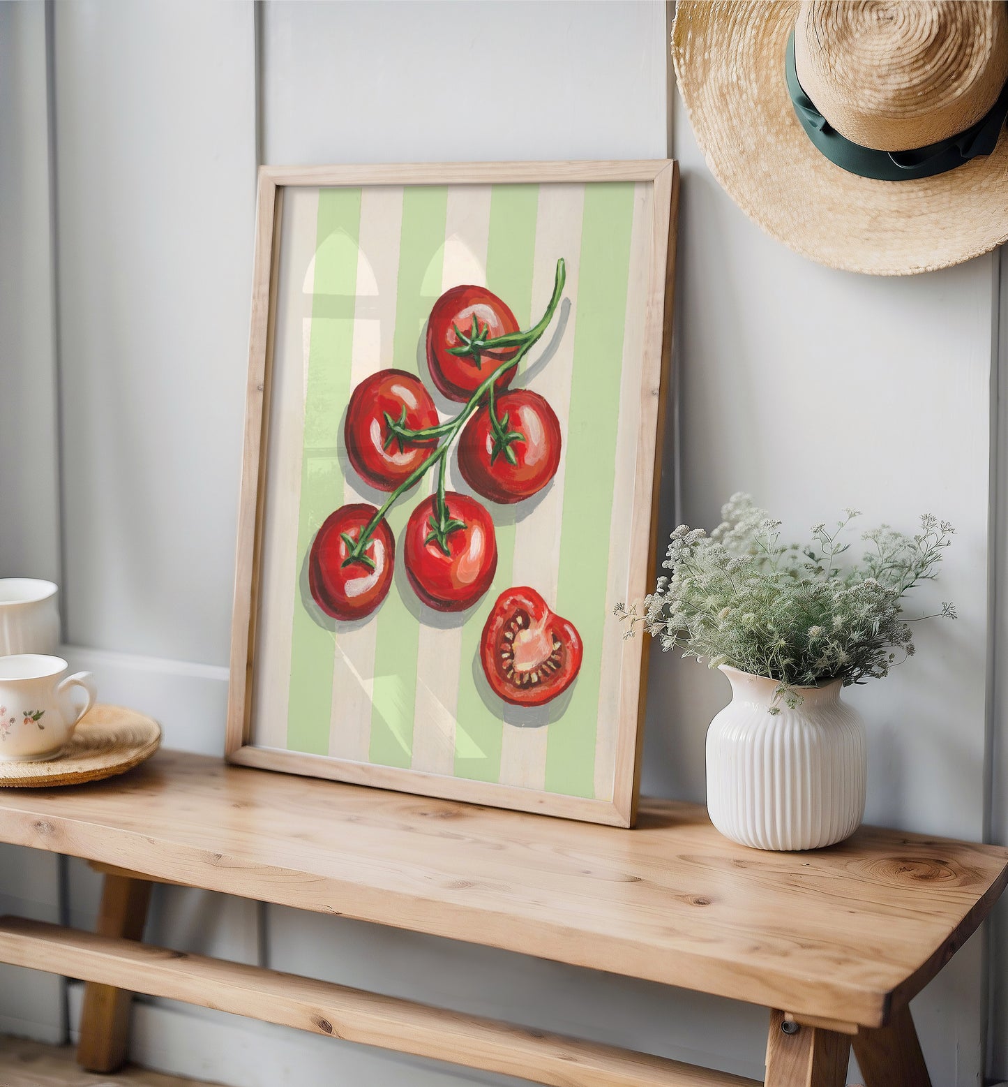 Tomatoes Acrylic Painting Print