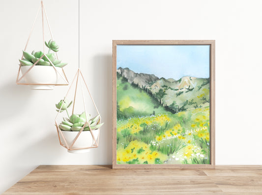 Albion Basin Watercolor Print