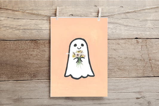 Ghost Watercolor Print