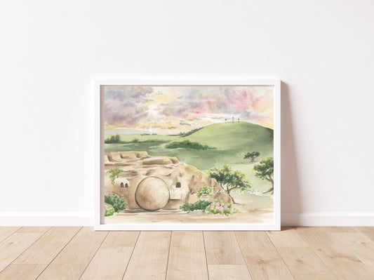 Sunday Will Come Watercolor Print