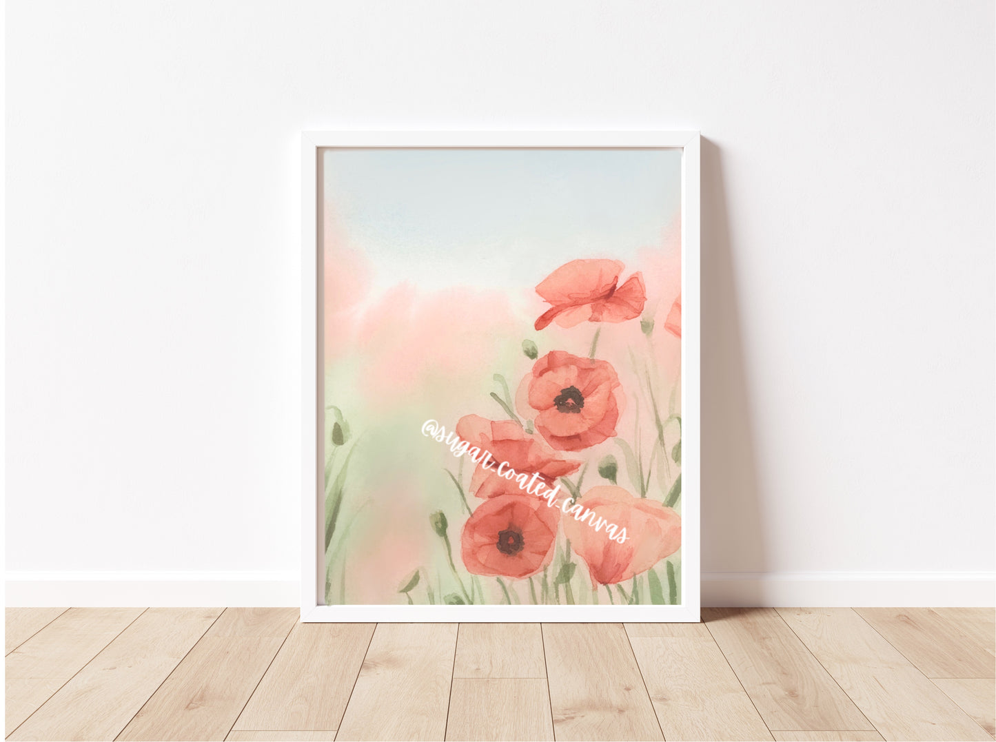 Poppies Watercolor Print
