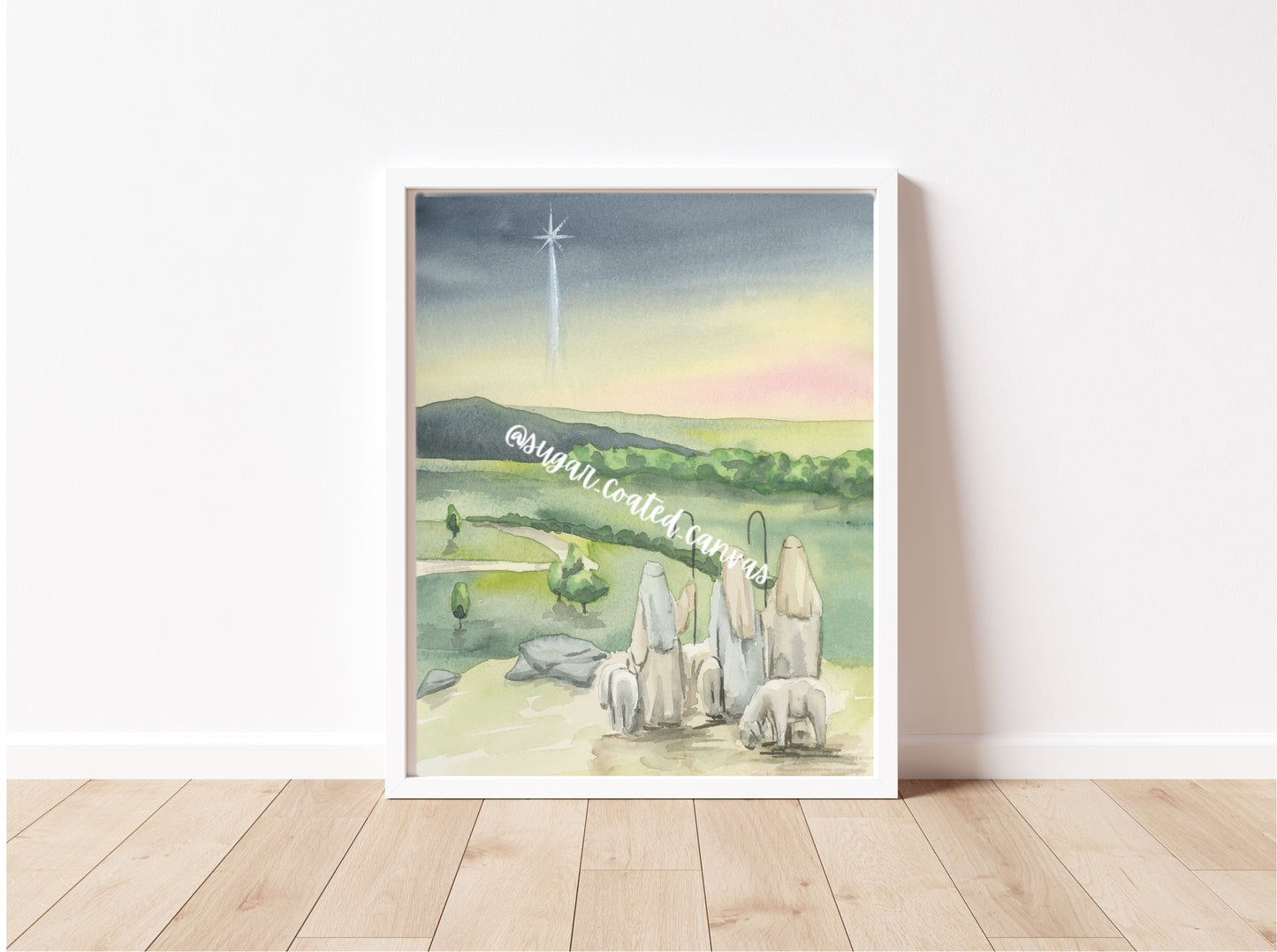 Follow The Star Watercolor Print