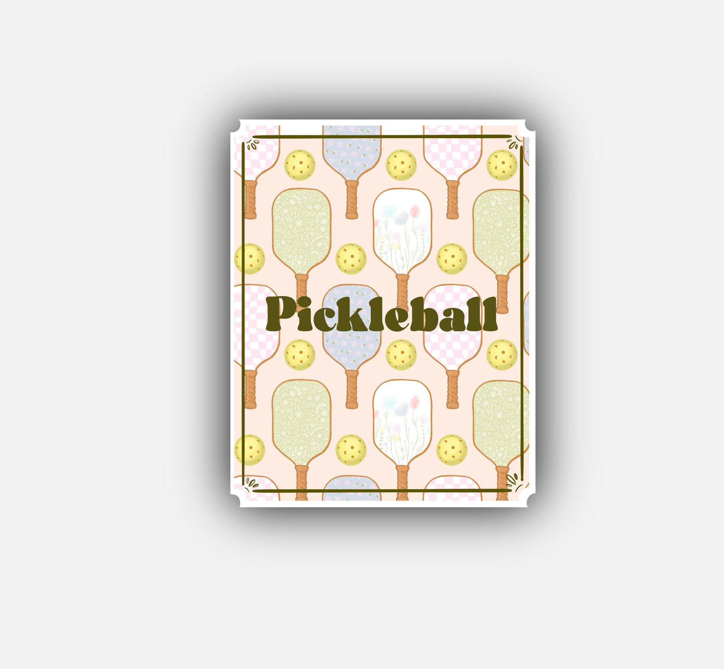 Pickleball Sticker