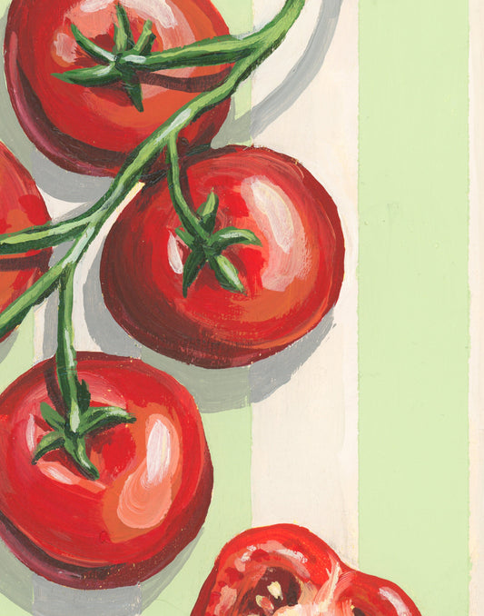 Tomatoes Acrylic Painting Print