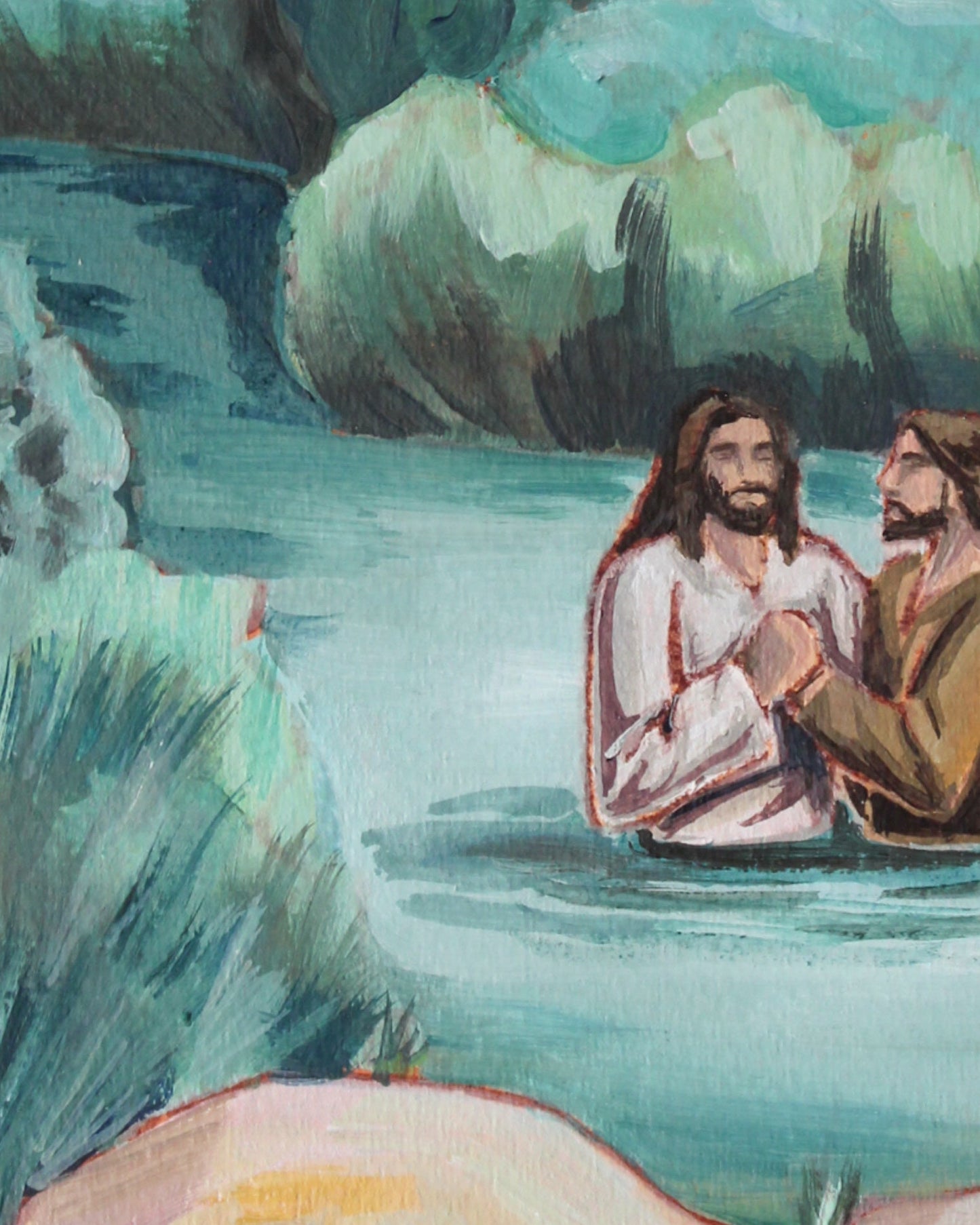 Baptism of Christ Oil Painting Print