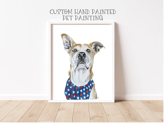 Custom Pet Watercolor Painting