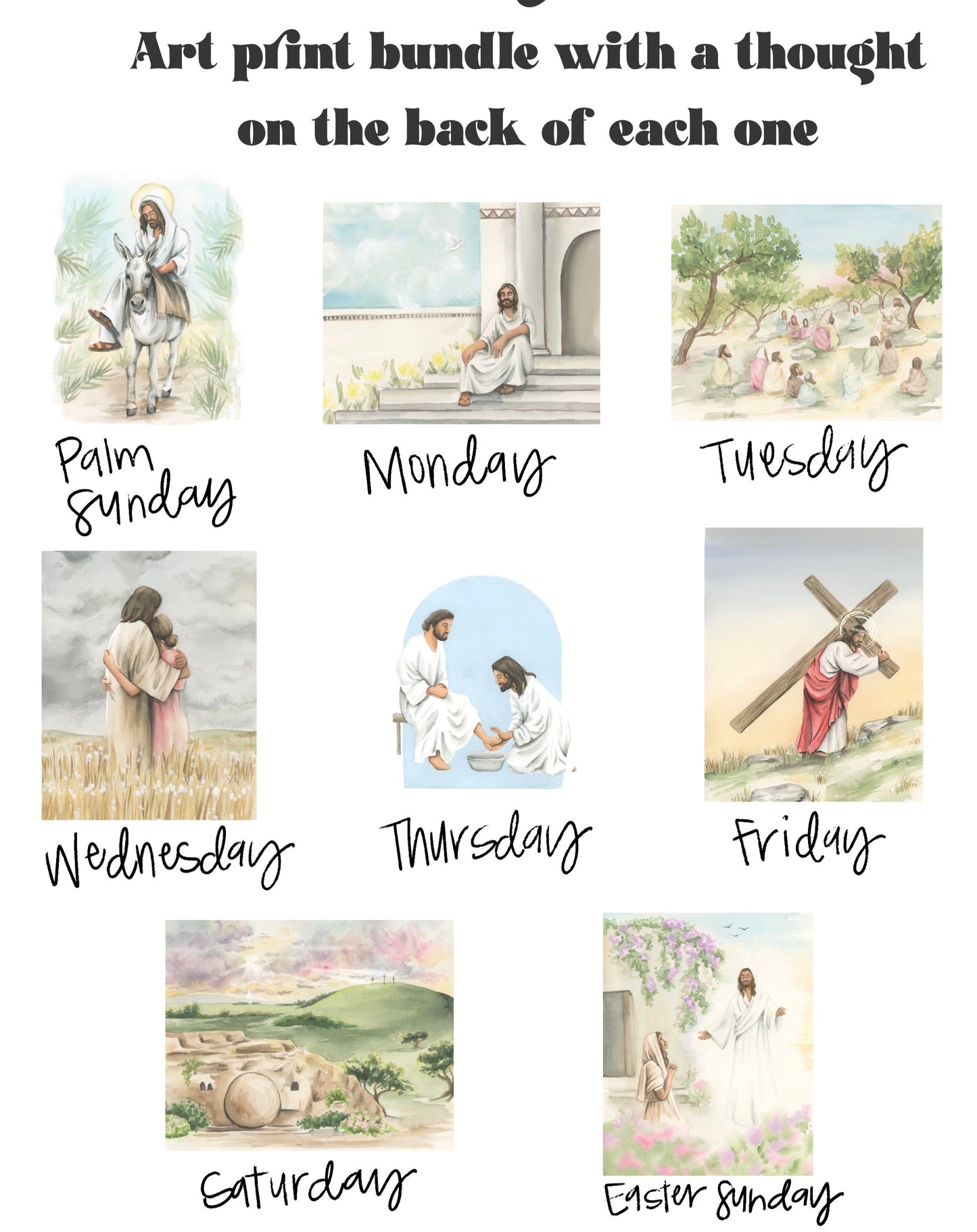 Holy Week Art Print Bundle