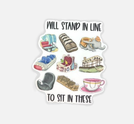 Theme Park Ride Sticker