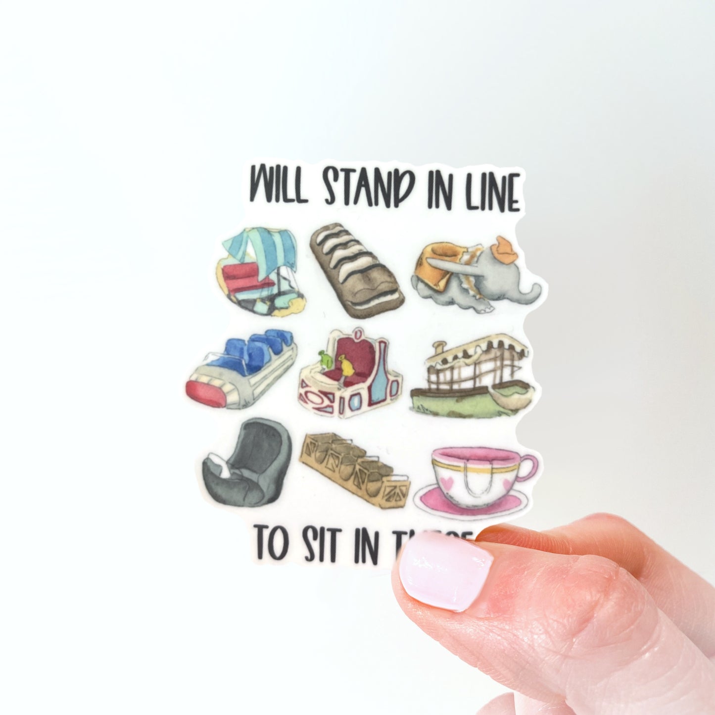 Theme Park Ride Sticker