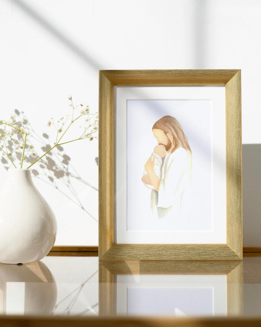Jesus Holding Baby Miscarriage Print