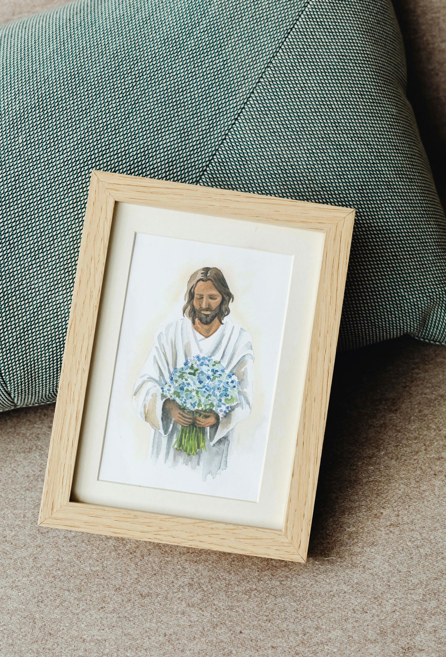 Forget Me Not Christian Watercolor Print